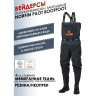 Полукомбинезон забродный NORFIN PILOT BOOTFOOT р.44-L с сапогами 82231-44-L